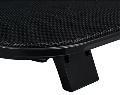 BURO Подставка для ноутбука 14"338x255x22mm 1xUSB 2x 140mmFAN 480г металлическая сетка/пластик черный (BU-LCP140-B214H)