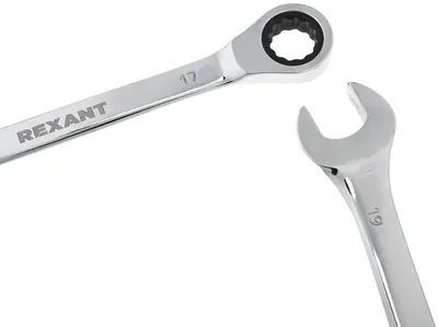 Набор ключей Rexant 12-4841-1, комбинированные трещоточные, 5 шт, 8-19мм, CrV