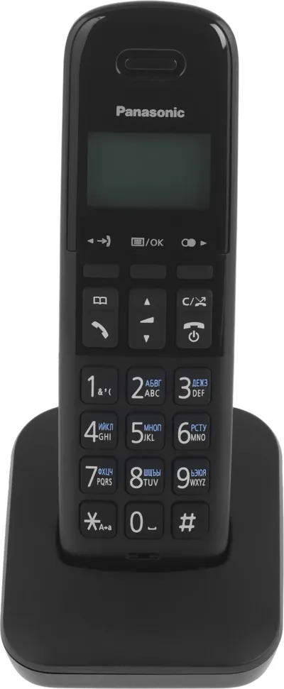 Телефон Panasonic KX-TGB610RUB, DECT, черный