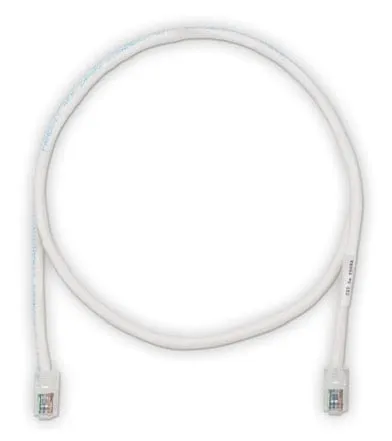 Патч-корд TX5e UTP, Cat.5e, с модульными разъёмами PAN-PLUG™ на обоих концах, 10 м, белый PANDUIT