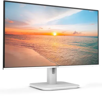 Монитор Philips - 24E1N1100AW, 23.8", 16:9, IPS, 250cd/m², 1300:1, 1920x1080 (Full HD), 100 Гц, VGA, 1x HDMI, speakers, цвет белый, 24E1N1100AW/01