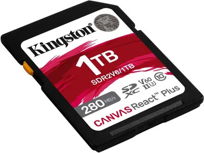Карта памяти Kingston SDR2V6/1TB, 1TB SDXC UHS-II, 280R/100W