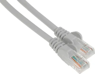 Патч-корд LANMASTER - LAN-PC45, UTP, кат. 5e, 2 x RJ-45, RJ-45 - RJ-45, LSZH, серый, 5 м, LAN-PC45/U5E-5.0-GY