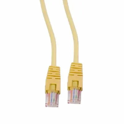 Патч-корд Cablexpert PP12-1M/Y, Cat.5e, 1м, многожильный, желтый
