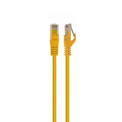 Патч-корд UTP Cablexpert PP6U-0.5M/Y кат.6, 0.5м, литой, многожильный (жёлтый)