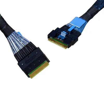 DLSL74-8815 DiliVing DLSL74-8815 Slimline SASx8 (SFF8654)  -to- Slimline SASx8 (SFF8654) , 85ohm, PCIe  Gen4,  80CM
