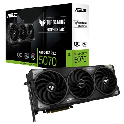 Видеокарта ASUS NVIDIA GeForce RTX 5070 TUF-RTX5070-O12G-GAMING 12ГБ Gaming, GDDR7, OC, Ret 90YV0LZ0-M0NA00