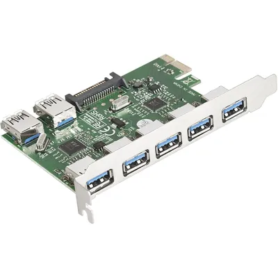 Контроллер ExeGate EX283717RUS, PCI-E, 7×USB 3.0
