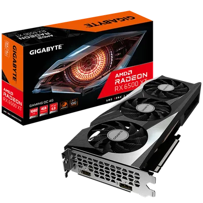 Видеокарта Gigabyte Bad Pack RX6500XT GAMING OC 4GB GDDR6 64bit HDMI DP (310561)