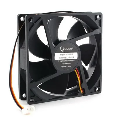 <085701> Вентилятор для корпуса .92mm Gembird FANCASE (3 pin, 92x92x25мм, гидродинамический, провод 30 см) [D9225HM-3]