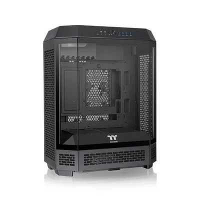 CA-1Z1-00M1WN-00 - Компьютерный корпус, Thermaltake, The Tower 600 Black, CA-1Z1-00M1WN-00, Mid Tower, ATX / M-ATX / M-ITX, Type-C*1, USB 3.0*4, HD+Audio*1, 2*140мм вентиляторы, Высота процессорного кулера до 210мм, Длина VGA до 400мм, 1*3,5/3*2,5, Сталь/Пластик/Закаленное стекло, 550х420х286,4мм, Без Б/П, Черный