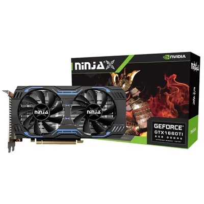 Видеокарта Ninja (Sinotex) GTX1660Ti 6GB 192bit GDDR6 DVI DP HDMI 2FAN RTL (NK166TI66F)