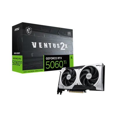 RTX 5060 Ti 8G VENTUS 2X OC PLUS - Видеокарта MSI GeForce RTX 5060 Ti 8G VENTUS 2X OC PLUS, 8Gb GDDR7 128-bit 1xHDMI 3xDP G506T-8V2CP