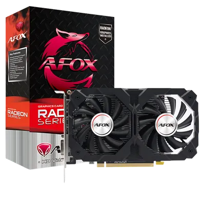 Видеокарта AFOX AMD - Radeon RX 550, PCI-E 3.0 16x, GDDR5 2GB 128bit, 1x DVI-D, 1x HDMI, 1x DP, 50Вт, Full Height, AFRX550-2048D5H2-V4