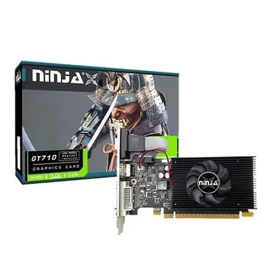 Видеокарта Ninja GeForce GT 710 NF71NP043F, 4ГБ DDR3, 64 бит