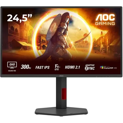 Монитор AOC Q25G4SR, 24.5", IPS, 2560×1440, 300 Гц