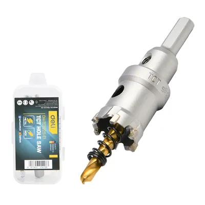 Коронка по металлу Deli DH-TCT025-E1, 25 мм, твердосплавная, шестигранный хвостовик