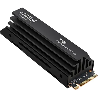 Твердотельный диск 2TB Crucial T700 CT2000T700SSD5, M.2, PCI-E 5.0 x4, TLC 3D NAND [R/W - 12400/11800 MB/s] heatsink