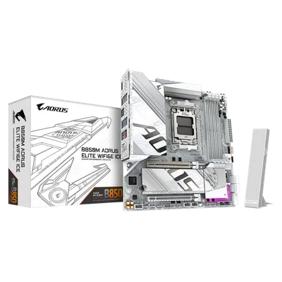 Материнская плата Gigabyte B850M AORUS ELITE WIFI6E ICE, RTL