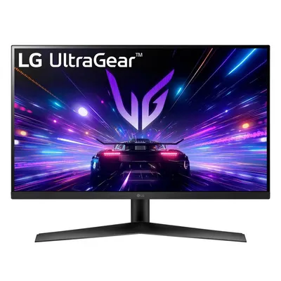 Монитор 27" LG UltraGear 27GS60F-B IPS 1920x1080, 180 Гц, 1 мс, 16:9, HDR10, 300 кд/м², DisplayPort, HDMI 2.0, Flicker Free, Low Blue Light, виртуальный прицел, стабилизатор черного цвета, счетчик кадров, трехсторонний безрамочный дизайн, черный