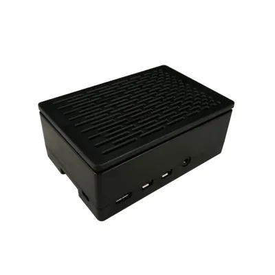 Корпус Raspberry ACD RA509, Для Raspberry PI 4B, черный ABS, с возможностью установки вентиляторов 3010/3007 или сенсорного экрана 3.5 дюйма, совместим с VESA Mount.