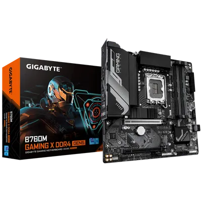 Материнская плата Gigabyte B760M GAMING X DDR4 GEN5, LGA1700, 4xDDR4, 2xM.2