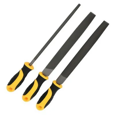 Набор напильников Deli DL353083, 3шт, 200мм, сталь T12