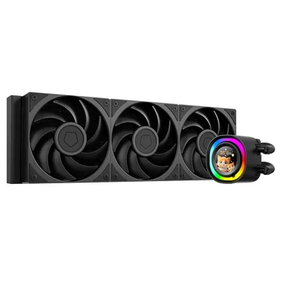Жидкостная система охлаждения ID-Cooling FX360 LCD PE BLACK, 350W, LCD