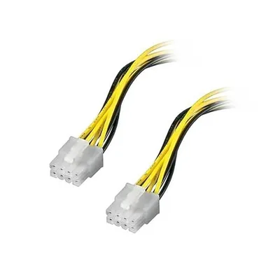Кабель-удлинитель 8-pin EPS (F)-8-pin EPS (M), 30 см, черный/желтый Gigabyte (25CRI-300307-B0R)