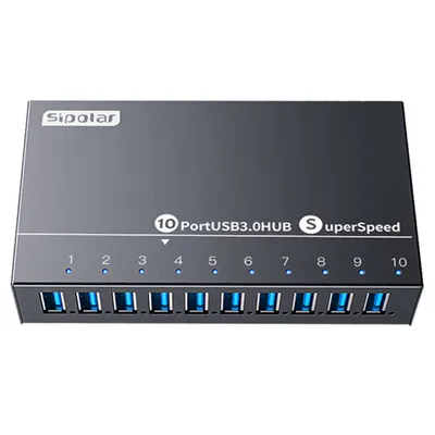 USB-Hub Sipolar A-103, 10 портов, USB 3.0