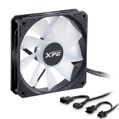 Корпусный вентилятор XPG - VENTO R 120 ARGB PWM, 120 мм, 4-pin, 1600rpm, цвет чёрный, VENTOR120ARGBPWM-BKCWW