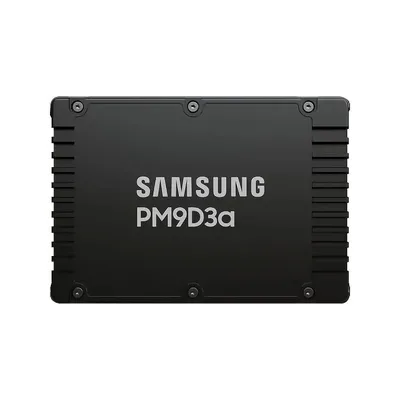 Твердотельный накопитель Samsung Enterprise SSD, 2.5"(SFF/U.2) 15mm, PM9D3a, 3840GB (3.84TB), PCIe5.0 1x4 NVMe 2.0, R12000/W6200Mb/s IOPS(R4K) 2000K/250K, MTBF 2.5M, 1DWPD/5Y TBW 7008TB, OEM, (replace MZQL23T8HCLS-00A07)