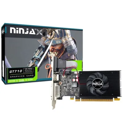 Видеокарта NINJA NK71NP043F, GT 710, 4GB DDR3, 64bit, VGA/DVI/HDMI