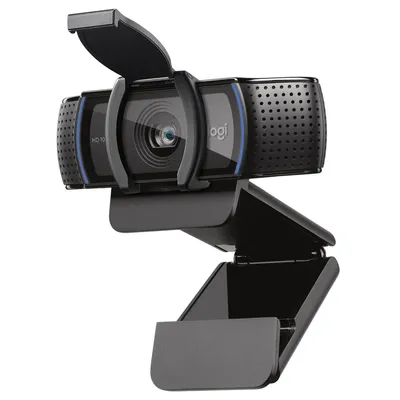 Веб-камера Logitech C920S Pro HD черная, 3Mp, FHD 1080p@30fps, автофокус, угол обзора |960-001252| 78°, складная подставка, USB2.0, кабель 1.5м