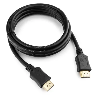 Кабель HDMI Cablexpert CC-HDMI4L-6, 1.8м, v2.0, 19M/19M, серия Light, черный, позол.разъемы, экран, пакет (792281) (082761)