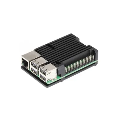 Корпус Raspberry ACD RA460, Для Raspberry Pi 3B/3B+, черный, металлический алюминиевый.