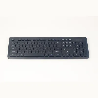 Комплект клавиатура и мышь ACD беспроводной Raskat BX6200 |ACD-BX6200-RBB| Клавиатура Raskat AX620 черная, 103 клавиши, |ACD-BX6200-RBB| защита от влаги, Мышь Raskat MX36 черная, оптическая, 1200dpi, 3 кнопки, 2.4GHz USB Nano до 10м, brown box {20}