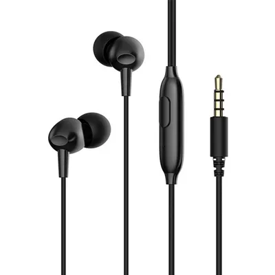 Наушники проводные Havit Audio series-Wired earphone E48P Black Bad Pack
