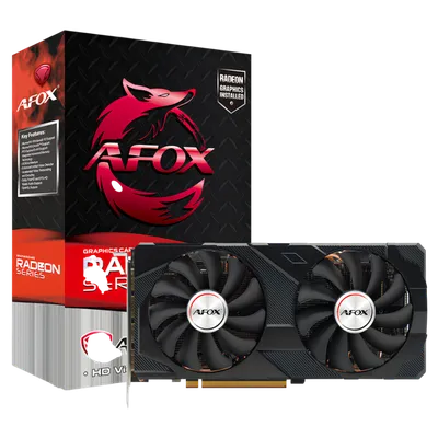Видеокарта AFOX AMD - Radeon RX 5700 XT, PCI-E 4.0 16x, GDDR6 8GB 256bit, 1x HDMI, 3x DP, 225Вт, 272мм, Full Height, AFRX5700XT-8GD6H6-V4