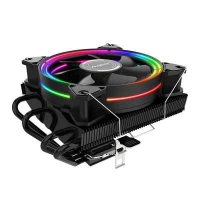 Кулер для CPU Alseye H120T, 1х120мм, 4-pin, Al+Cu, черный/FRGB, 800-2000rpm, 42.5CFM, 35.2дБ, 4-PIPE(прямой контакт), TDP 140Вт, INTEL 1700/1200/115x/775/2011, AMD AM5/AM4/AM3(+)/AM2(+)/FM2/FM1 (AS.01.02.0004)