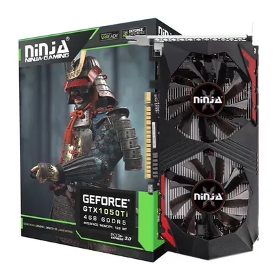 Видеокарта Ninja (Sinotex) Ninja GTX1050Ti PCIE (768SP) 4GB 128BIT GDDR5 DVI-D HDMI DP (NK105TI45F) RTL (NK105TI45F плохая упаковка)