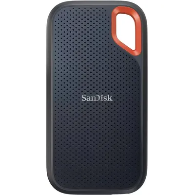 Твердотельный накопитель SSD SanDisk Extreme 4TB Portable SSD - up to 1050MB/s Read and 1000MB/s Write Speeds, USB 3.2 Gen 2, 2-meter drop protection and IP55 resistance (SDSSDE61-4T00-G25)