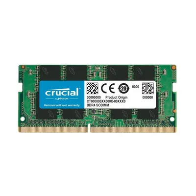 Оперативная память для ноутбука 16Gb (1x16Gb) PC4-25600 3200MHz DDR4 SO-DIMM Unbuffered CL22 Crucial CT16G4SFS832A