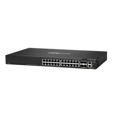 Коммутатор HPE Aruba Networking CX 6200F 24G 4SFP+, 24×1 Гбит/с + 4×10 Гбит/с SFP+, управляемый