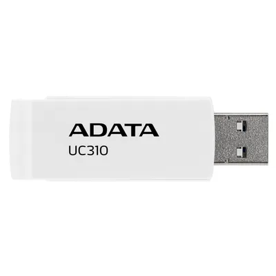 USB накопитель ADATA - UC310, USB Type A (USB 3.2 Gen 1), 256 ГБ, read speed-100MB/s, цвет белый, UC310-256G-RWH