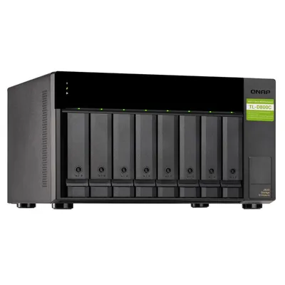 Полка расширения QNAP TL-D800C, USB 3.2 Gen 2, 8×3.5"/2.5", JBOD
