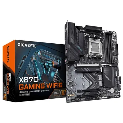 Gigabyte X870 GAMING WIFI6, Socket AM5 {AMD X870, 4xDDR5-5200, HDMI, 3xPCI-Ex16, 4xSATA3(RAID 0/1/10), 3xM.2, 8 Ch Audio, 1x2,5GLan, WIFI, (4+4)xUSB2.0, (4+2)xUSB3.2, (2+1)xUSB Type-C™, ATX}