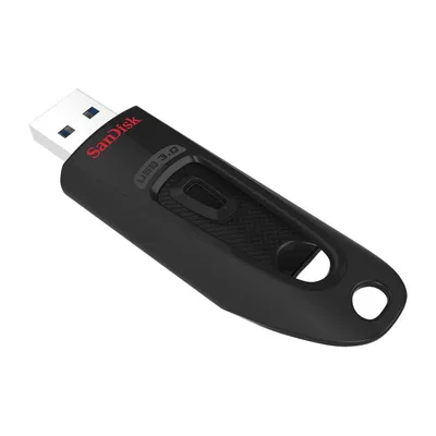 USB накопитель SanDisk - Ultra, USB Type A (USB 3.2 Gen 1), 64 ГБ, read speed-100MB/s, цвет чёрный, SDCZ48-064G-U46