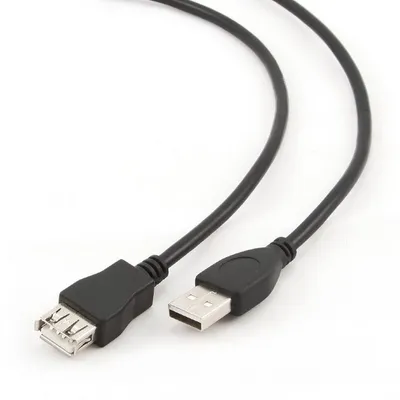 CCP-USB2-AMAF-10 Кабель-удлинитель USB2.0 Cablexpert CCP-USB2-AMAF-10, AM/AF, двойн.экран, Pro, 3м,  черн,  пакет