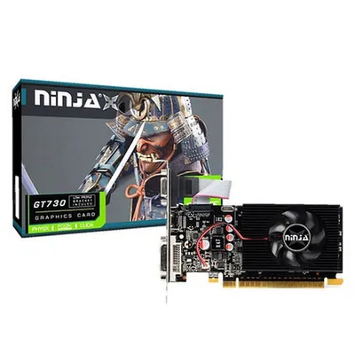 Видеокарта Ninja (Sinotex) GT730 1GB DDR3 128bit VGA DVI HDMI 1FAN LP RTL (NK73NP013F)